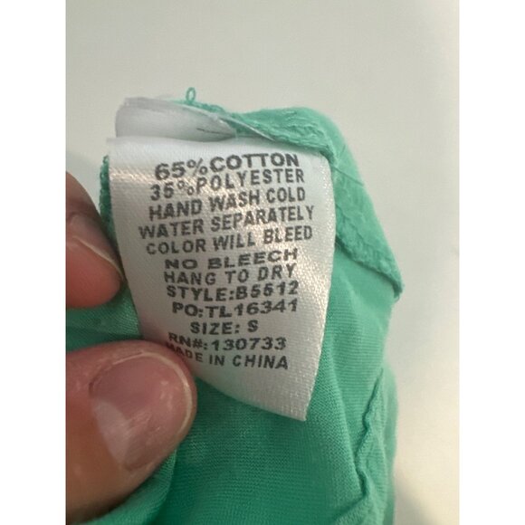 Umgee Women Top Sz S Green Sleeveless Tunic Tasseled Boho Stripes Peasant Hippie - Picture 3 of 7